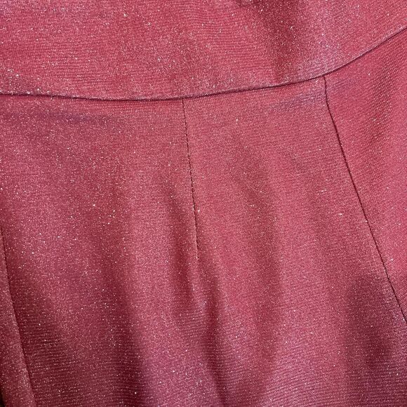 ASOS Collective the label Women's Pink glitter shimmer metallic two piece set - Picture 7 of 7